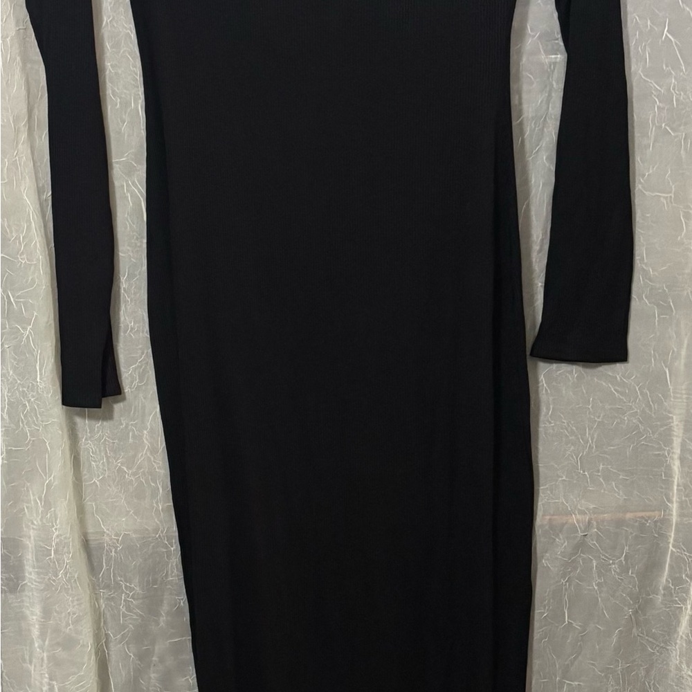 Edikted Classic Black Long Sleeve Dress